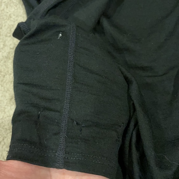 Ibex Merino Wool Full Zipper Lightweight Black Gray Sweater-Medium - Picture 14 of 15